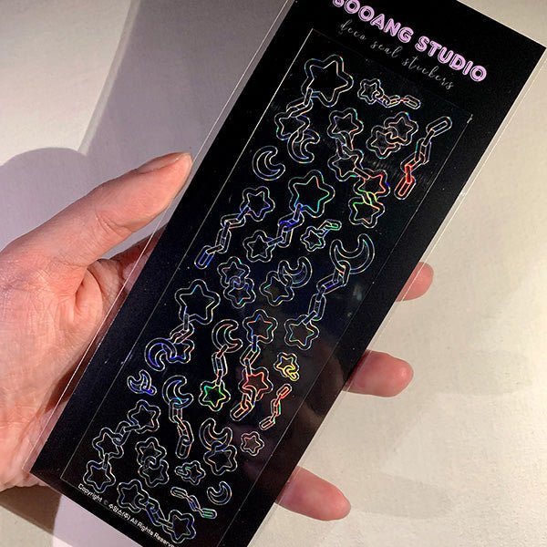 moon and star sticker - OUR K - POP