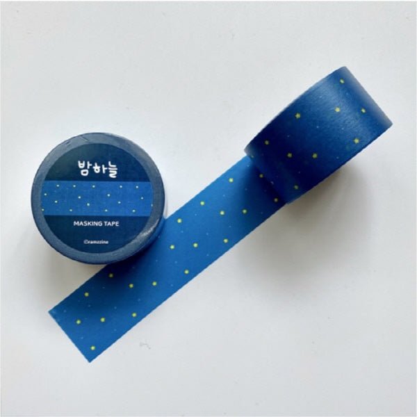 Ramzzine night sky masking tape 25mm - OUR K - POP