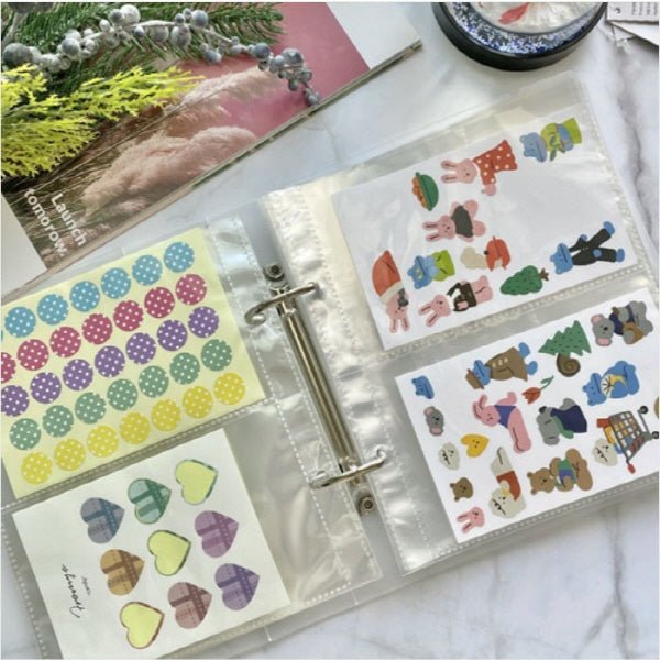 Ramzzine seal sticker width M - 2 REFILL(double sided) 10EA - OUR K - POP