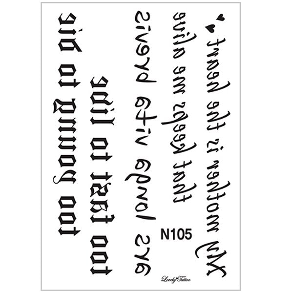 ★Special Price!★ Lettering Tattoo3 - OUR K - POP