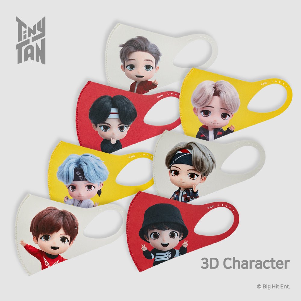 TinyTAN MIC Drop 3D character fashion mask - OUR K - POP