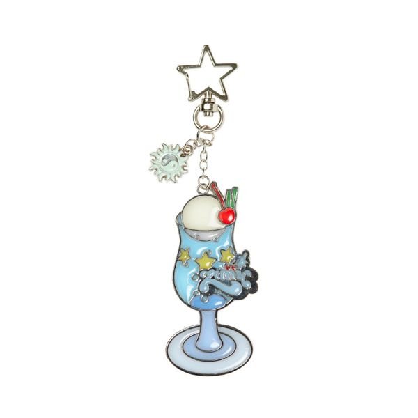ZUTOMAYO - LOVEPEGA CreamSoda Stained Glass KeyHolder (light blue) - OUR K - POP