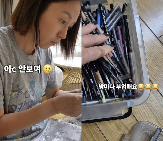 Comedian Kim Ji-hye Shares Struggles of Being a Mother to a Middle School Entrance Exam Student, Highlighting Late-Night Pencil Sharpening Efforts