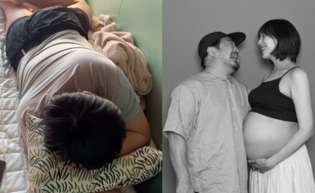 Comedian Lee Eun-hyung Captures Hilarious Snores of Husband Kang Jae-joon Sounding Like Slurping Food, Leaving Fans in Stitches