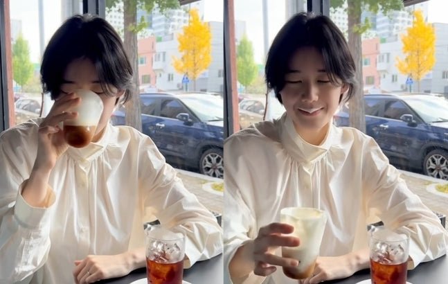 Actress Jung Eun-chae Delights Fans with Adorable Coffee Mukbang on Social Media - OUR K-POP