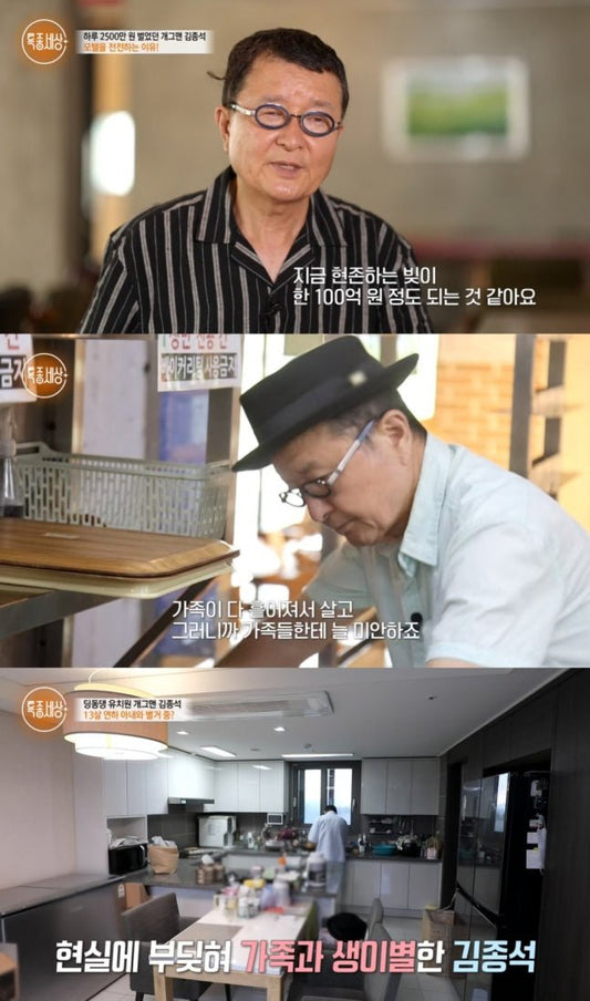 Comedian Kim Jong-seok Opens Up About Life Struggles Amidst 10 Billion Won Debt and Family Challenges - OUR K-POP