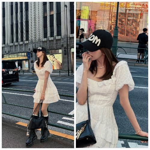 Han Bo-reum Dazzles in a White Dress Against the Chic Backdrop of Shinjuku - OUR K-POP