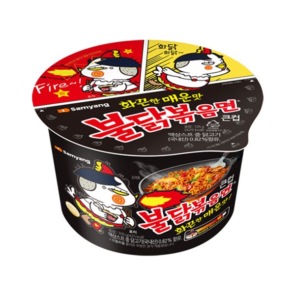 [Samyang] Buldak fire noodle Stir-fried Noodles Large Cup 105g