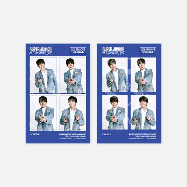 [2/12~ delivery] SUPER JUNIOR - [2025 SM ARTIST SEASON'S GREETINGS MD] 4 CUT PHOTO SET - OUR K - POP