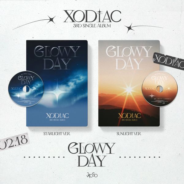 [2CD SET] XODIAC - 3rd Single Album [GLOWY DAY] - OUR K - POP