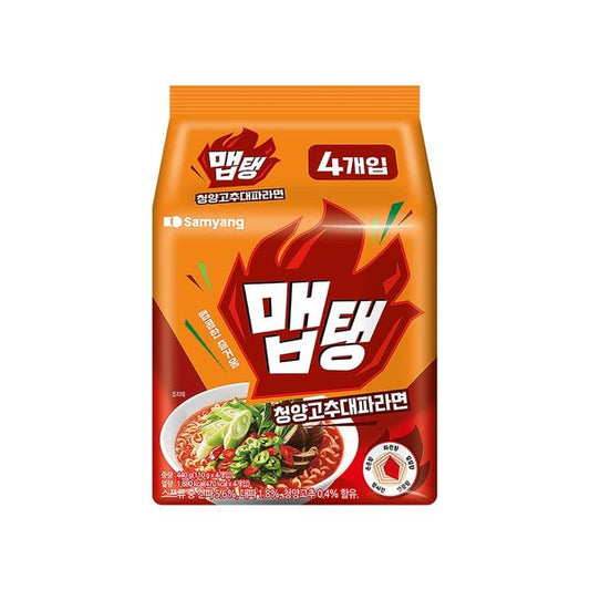 [Samyang] MepTaeng Cheongyang pepper green onion noodles 110g 4pcs