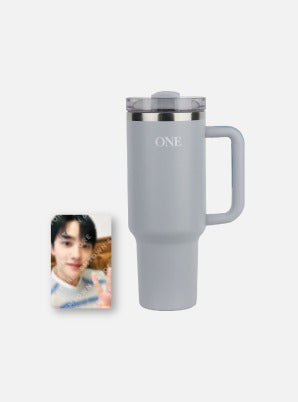 EXO - FAN MEETING : ONE OFFICIAL MD TUMBLER+PHOTO CARD SET