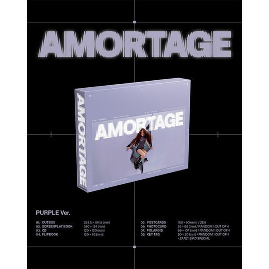 [Online Lucky Draw Event] JISOO - Mini Album [AMORTAGE] EXCLUSIVE EDITION (PURPLE Ver.) **NON-REFUNDABLE**