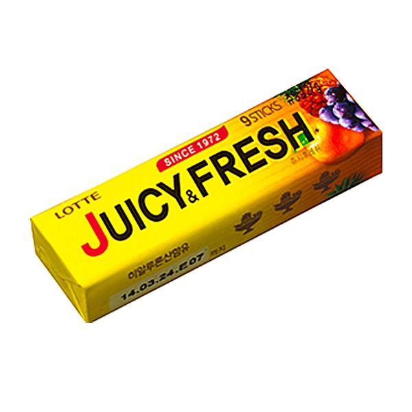 [Lotte] - wellfood Juicy&Fresh Gum 26g