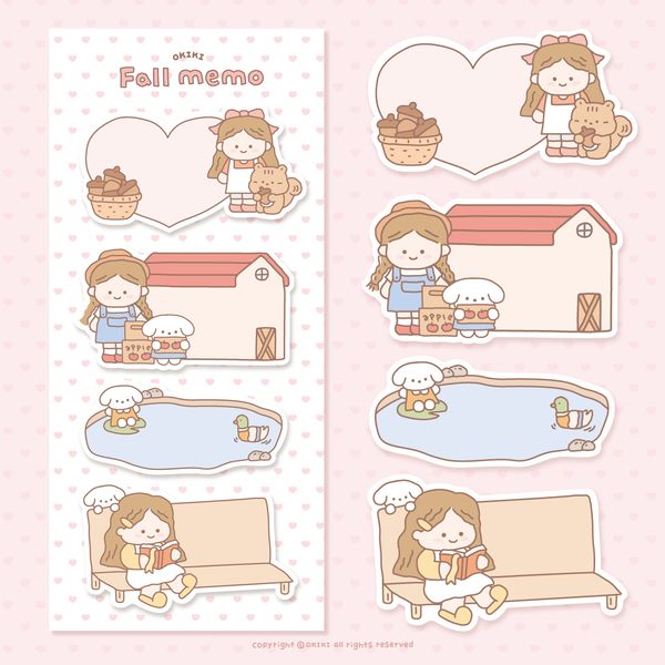 [OKIKI] Fall memo sticker