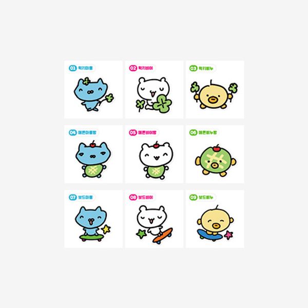 [SPARKY] Doodle SPARKY Random Seal sticker 5p