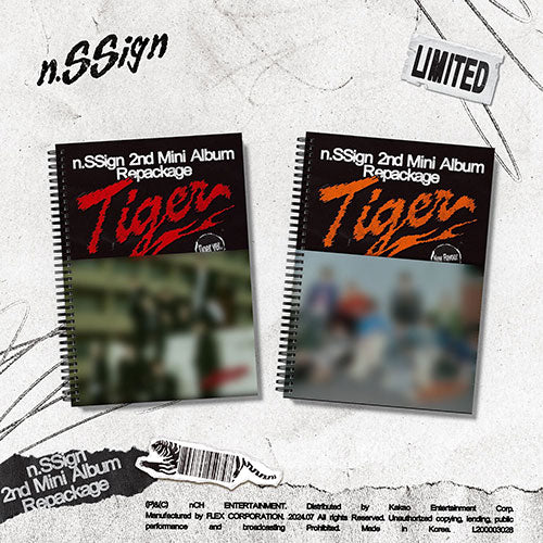 N.SSIGN - TIGER 2ND MINI ALBUM REPACKAGE PHOTO BOOK RANDOM