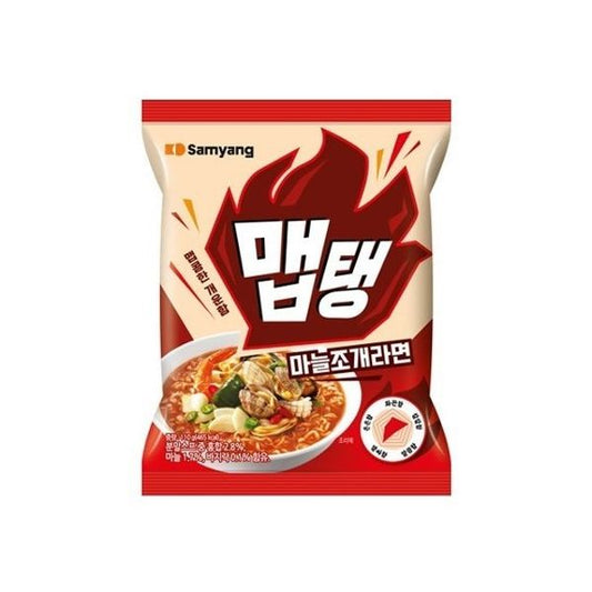 [Samyang] MepTaeng Garlic Clam Noodles 110g 4pcs