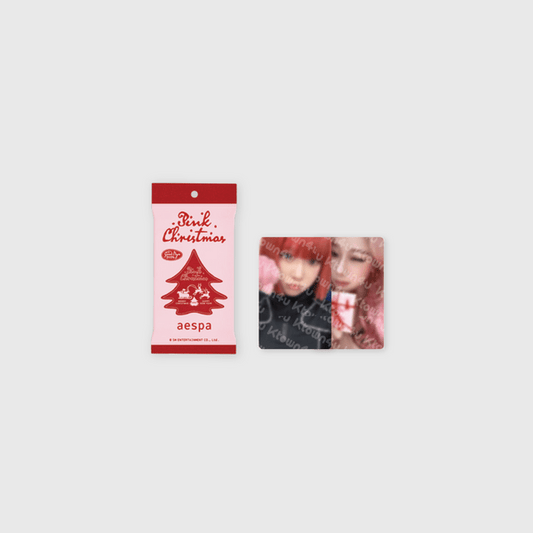 aespa - [2024 PINK CHRISTMAS] PINK CHRISTMAS PHOTO CARD RANDOM PACK - OUR K - POP