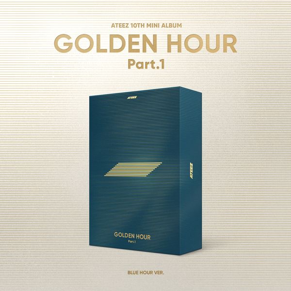 ATEEZ - 10th Mini Album [GOLDEN HOUR : Part.1] (BLUE HOUR Ver.) - OUR K - POP