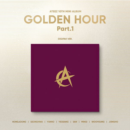 ATEEZ - 10th Mini Album [GOLDEN HOUR : Part.1] (Digipak Ver.) (Random Ver.) - OUR K - POP