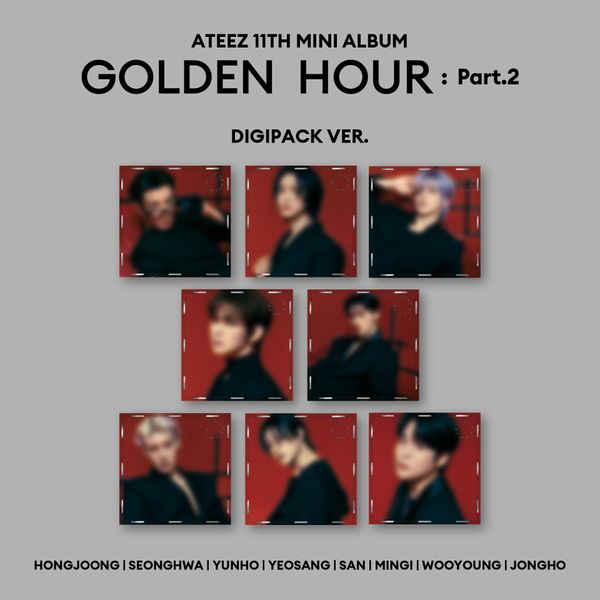 ATEEZ - 11th Mini Album [GOLDEN HOUR : Part.2] (Digipak Ver.) (Random Ver.) - OUR K - POP