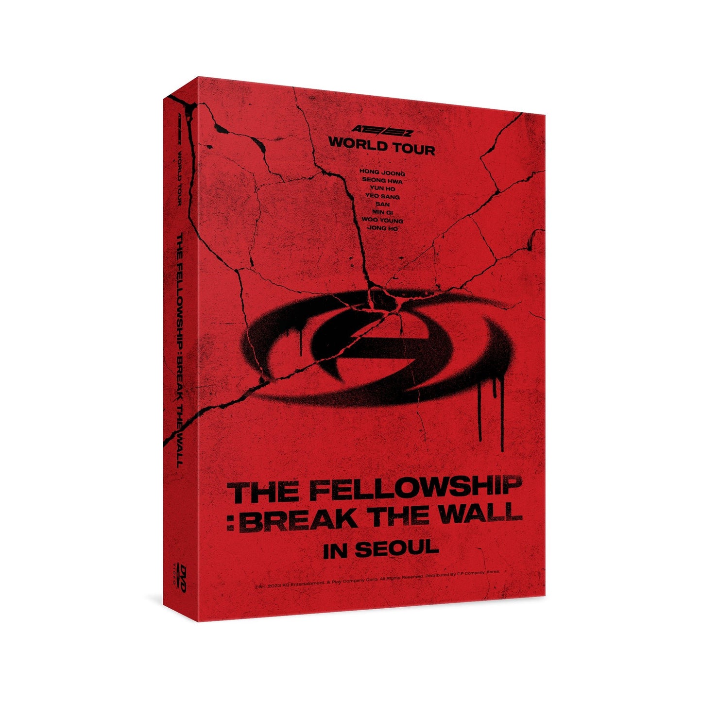 ATEEZ - ATEEZ WORLD TOUR [THE FELLOWSHIP : BREAK THE WALL] IN SEOUL DVD - OUR K - POP