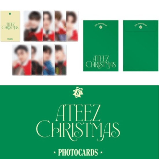 ATEEZ X KAURA 2023 CHRISTMAS PHOTOCARD SET - OUR K - POP