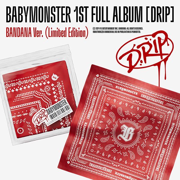 BABYMONSTER - 1st FULL Album [DRIP] (BANDANA Ver.) (Limited Edition) - OUR K - POP