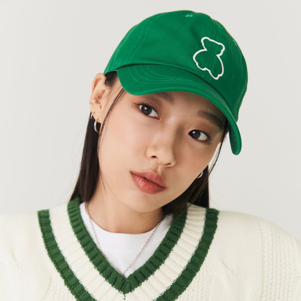 Bear Ballcap [Green][Free] - OUR K - POP