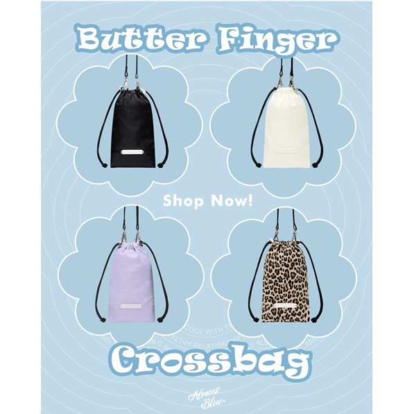 Butter Finger Cross Bag [3colors][S] - OUR K - POP