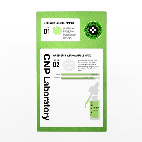 CNP Greenery Calming Ampoule 2 - Step Mask (1 sheet) - OUR K - POP