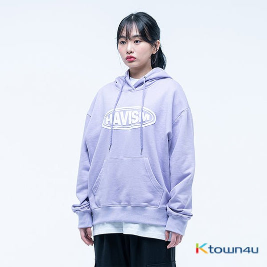 Embo Logo Hood Tee - Shirts [Lavender] - OUR K - POP