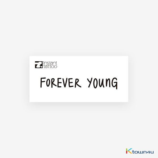 ★Event!★ BTS Lettering Tattoo [Foreveryoung] - OUR K - POP