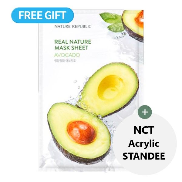 [Expiring soon] [NATURE REPUBLIC] Real Nature Avocado Mask Sheet - OUR K - POP