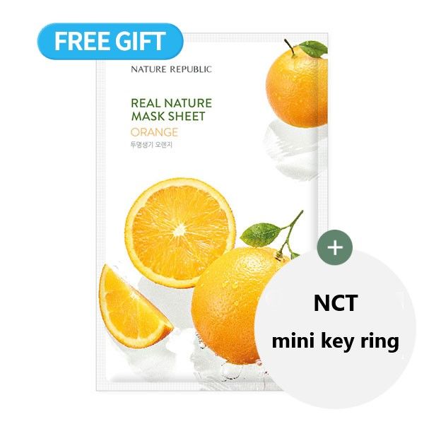 [Expiring soon] [NATURE REPUBLIC] Real Nature Orange Mask Sheet ® - OUR K - POP