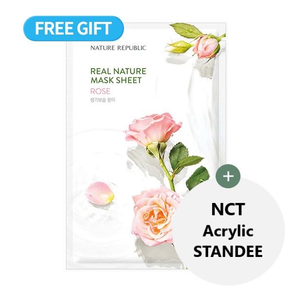 [Expiring soon] [NATURE REPUBLIC] Real Nature Rose Mask Sheet ® - OUR K - POP