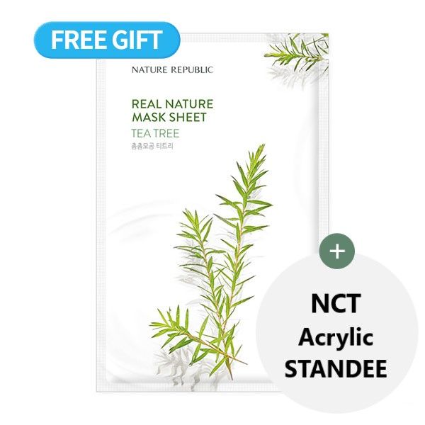 [Expiring soon] [NATURE REPUBLIC] Real Nature Tea Tree Mask Sheet ® - OUR K - POP