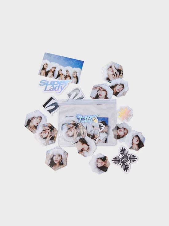 (G)I - DLE - SUPER LADY OFFICIAL MD STICKET PACK 1 VER. - OUR K - POP