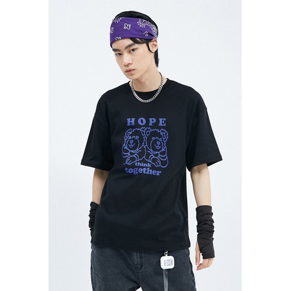 HTT 1/2 T-shirts [Black] - OUR K - POP