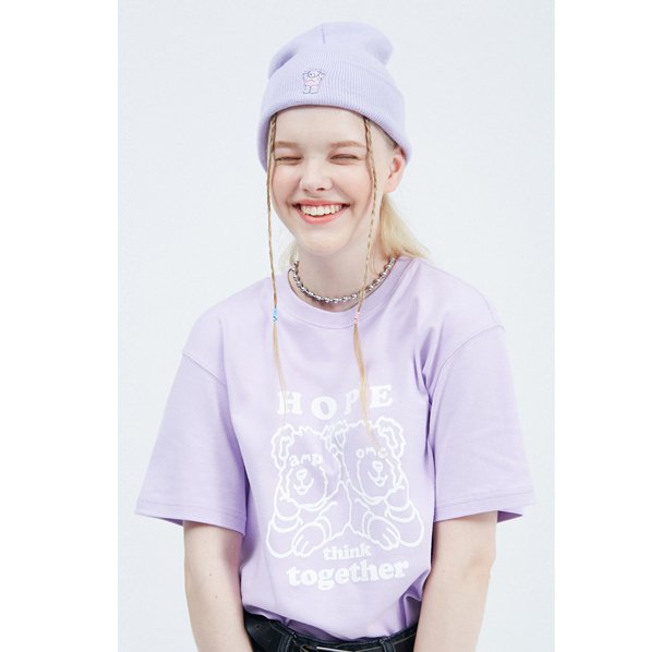 HTT 1/2 T-shirts [Violet] - OUR K - POP