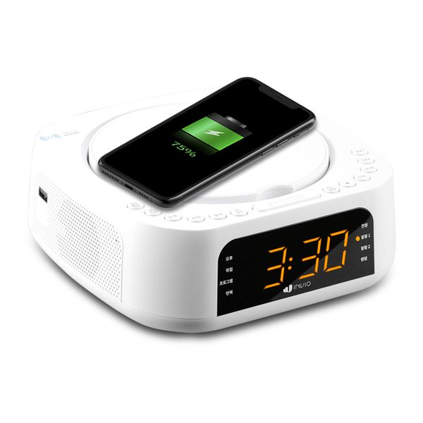 [INVIO] CD PLAYER WITH ALARM/CLOCK , BT , MP3 Playback function_IV - CD200W - OUR K - POP