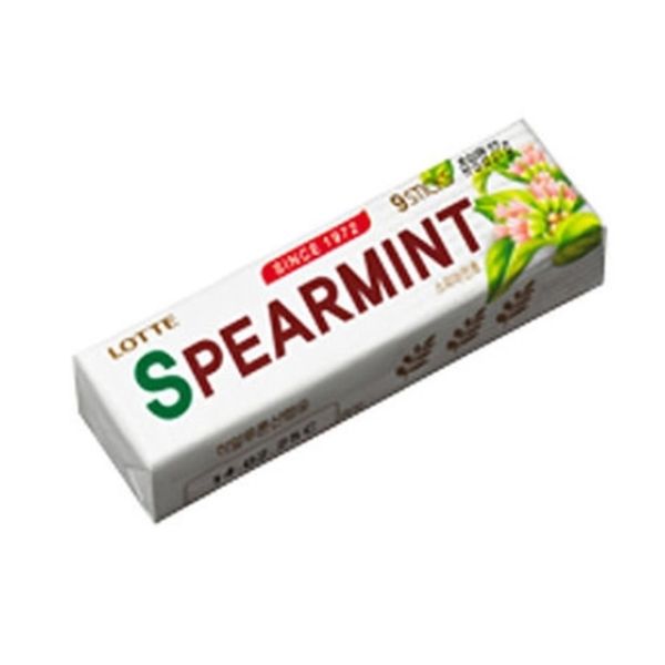 [Lotte] - wellfood Spearmint Gum 26g - OUR K - POP