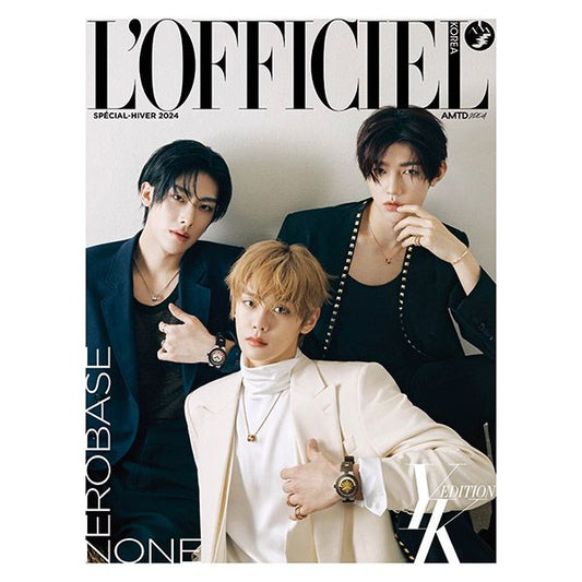 [Magazine] [24 - 11 - 08] L'OFFICIEL 2024 WINTER (Special Issue) A Type (Cover : ZEROBASEONE) - OUR K - POP