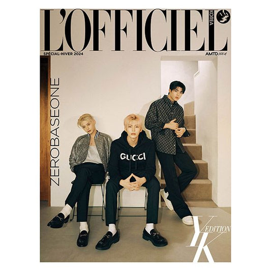 [Magazine] [24 - 11 - 08] L'OFFICIEL 2024 WINTER (Special Issue) B Type (Cover : ZEROBASEONE) - OUR K - POP