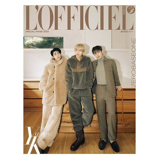 [Magazine] [24 - 11 - 08] L'OFFICIEL 2024 WINTER (Special Issue) C Type (Cover : ZEROBASEONE) - OUR K - POP