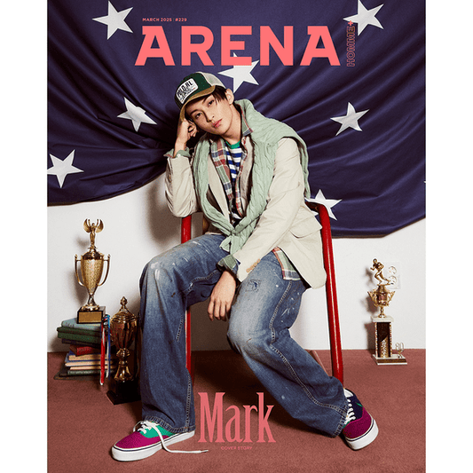 [Magazine] [25 - 02 - 20] ARENA HOMME 2025.03 A Type (Cover : NCT : MARK / Contents : NCT : MARK 14p, GOT7 : MARK & YOUNGJAE 12p, Lee jun - hyuk 12p, Choo Young - Woo 10p) - OUR K - POP