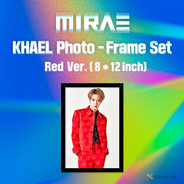 MIRAE - KHAEL Stand Photo - Frame Set (RED Ver.) - OUR K - POP