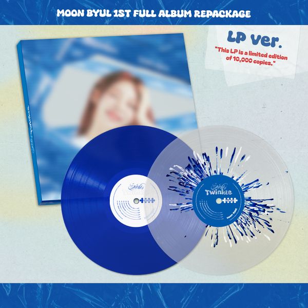 Moon Byul - 1st Full Album Repackage [Starlit of Muse] (Blue colors LP) (Limited Edition) - OUR K - POP