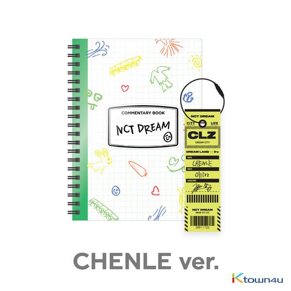 NCT DREAM - [CHENLE] NCT LIFE : DREAM in Wonderland Commentary Book + Luggage Tag SET - OUR K - POP